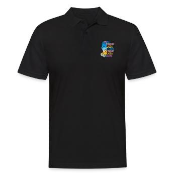 RBG Not Fragile Like A Flower Fragile Like A Bomb - Men's Polo Shirt - black - Front - Kai (181cm)