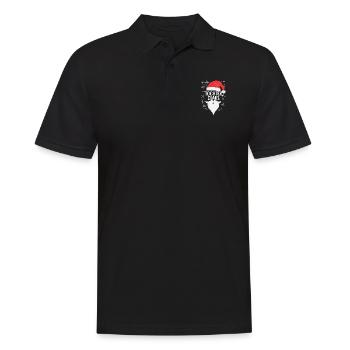 Tochter Claus Lustiges Weihnachts-Geschenk Familie - Männer Poloshirt - Schwarz - Vorne - Kai (181cm)