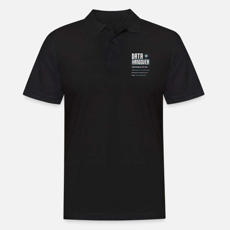 Data Engineering Data Analysis - Men's Polo Shirt - black