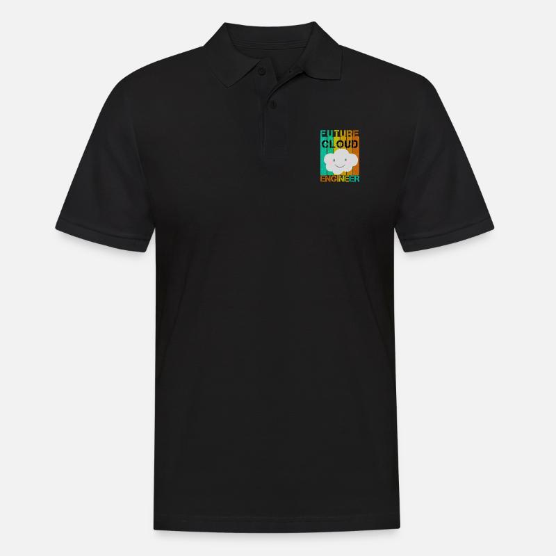 FUTURE CLOUD ENGINEER - Männer Poloshirt - Schwarz