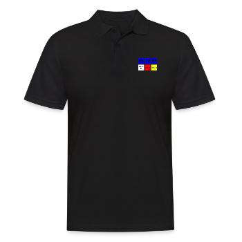 Mécanicien drôle PZB Design Inside Joke - Polo Homme - noir - Devant - Kai (181cm)