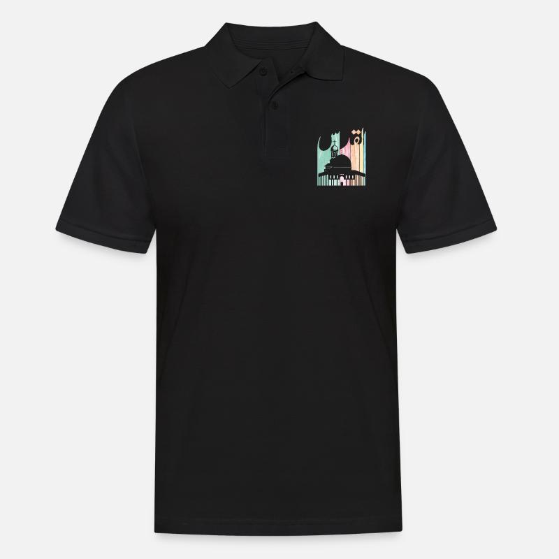 Jerusalem Jerusalem Palästina القدس الاقصى فلسطين - Männer Poloshirt - Schwarz