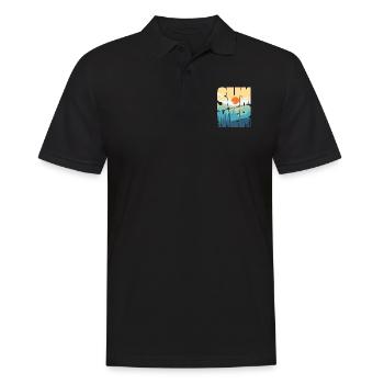 summer - Männer Poloshirt - Schwarz - Vorne - Kai (181cm)