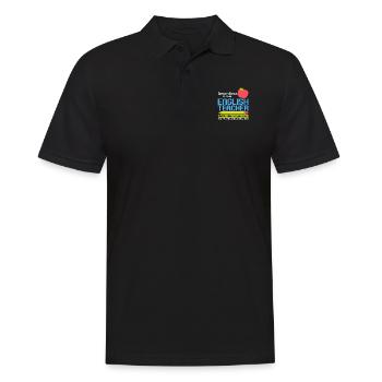 Lustig Englischlehrer Lehrerin Englisch Vokabeln - Männer Poloshirt - Schwarz - Vorne - Kai (181cm)