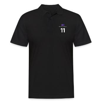 Island Sauf Trikot Fußball Saufen T-Shirt - Männer Poloshirt - Schwarz - Vorne - Kai (181cm)