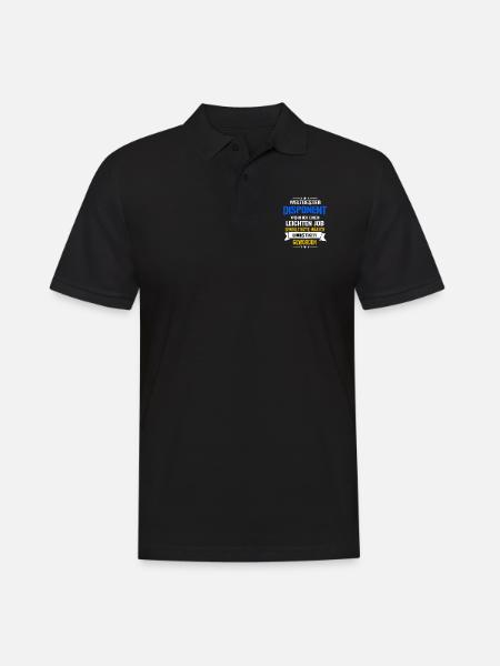 Lustiger Spruch Weltbester Disponent Logistiker - Männer Poloshirt - Schwarz