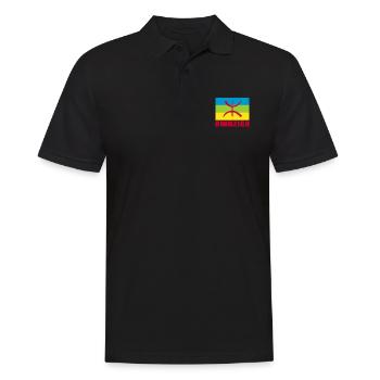 Amazigh - Polo Homme - noir - Devant - Kai (181cm)