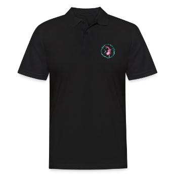 Axolotl - Men's Polo Shirt - black - Front - Kai (181cm)