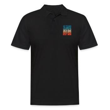 40 ans Meilleure maman Mère Mois Dire Cadeau - Polo Homme - noir - Devant - Kai (181cm)