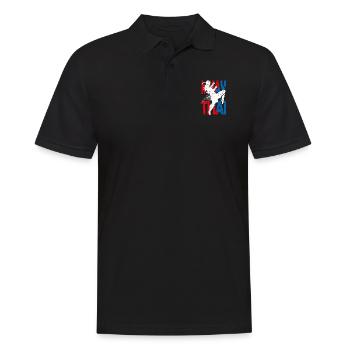 Muay Thai Kickboxing Martial Arts Teakwondo - Men's Polo Shirt - black - Front - Kai (181cm)
