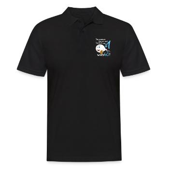 Die Legende feiert Geburtstag und wird 60! - Männer Poloshirt - Schwarz - Vorne - Kai (181cm)