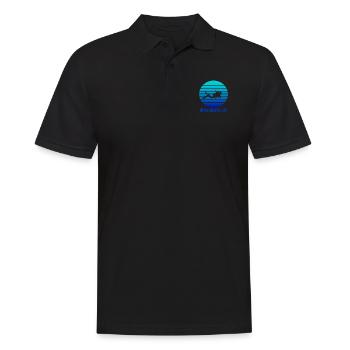 Lustiger Taucher Tauchen Aquaholic Geschenk - Männer Poloshirt - Schwarz - Vorne - Kai (181cm)