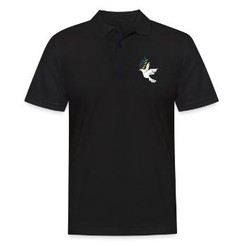 Ukraine Peace - Men's Polo Shirt - black - Front - Kai (181cm)
