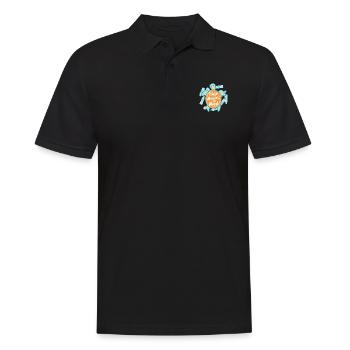 Helfen Sie Tieren Schildkröten zu retten Ocean - Männer Poloshirt - Schwarz - Vorne - Kai (181cm)