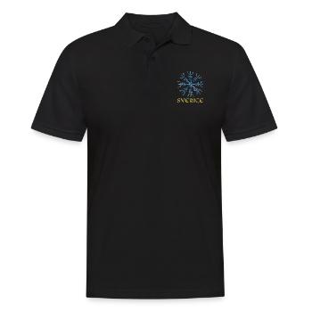 Viking Compass Vegvisir Swede Sverige Gift - Men's Polo Shirt - black - Front - Kai (181cm)