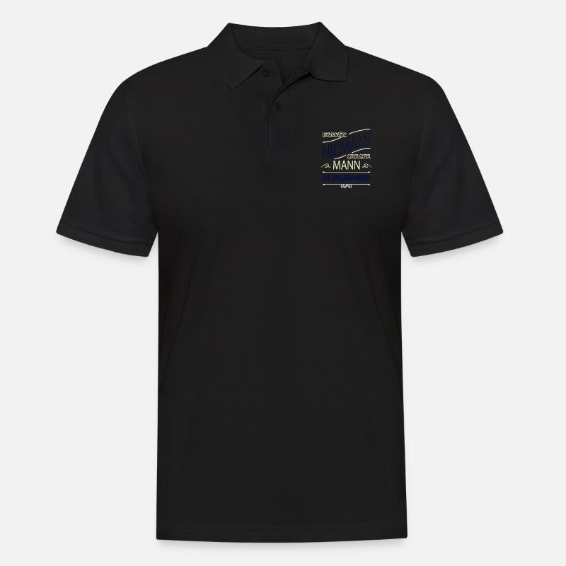 hund eigenschaft statement weihnachten hundefreund - Männer Poloshirt - Schwarz
