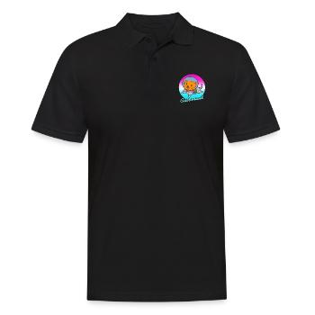Catronaut Cute Cat Lover T-Shirt Present Gift - Männer Poloshirt - Schwarz - Vorne - Kai (181cm)