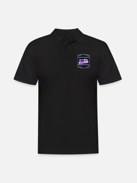 swimming trunks athlete triathlete - Men's Polo Shirt - black