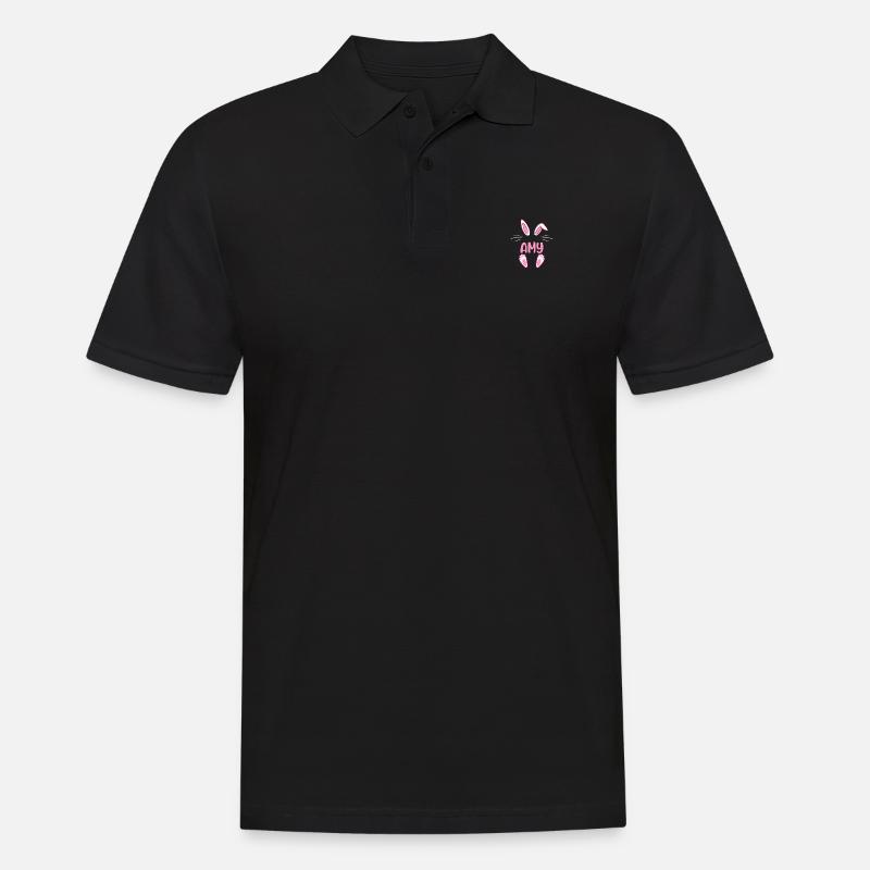AMY Easter - Männer Poloshirt - Schwarz