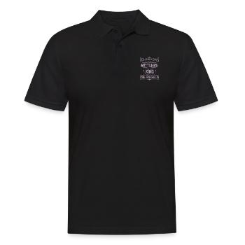Familie Kinder mittleres Kind - Männer Poloshirt - Schwarz - Vorne - Kai (181cm)