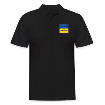 Ukraine drapeau tu es le prochain - Polo Homme - noir - Devant - Kai (181cm)