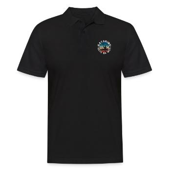 Lustiges Kajak Wildwasser See Kajakfahrer Kajak - Männer Poloshirt - Schwarz - Vorne - Kai (181cm)