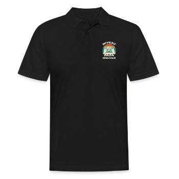 niveau papa débloqué - gamer - Nouvelle Naissance - Polo Homme - noir - Devant - Kai (181cm)