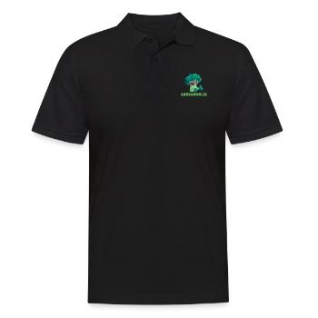 Broccoholic Végétalien Végétarien et Végétarien - Polo Homme - noir - Devant - Kai (181cm)