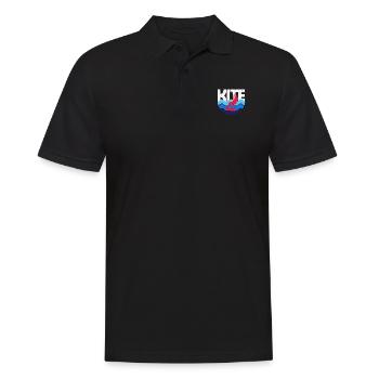 Kitesurfen Kiteboarding Kitesurfen Kite Surfing - Männer Poloshirt - Schwarz - Vorne - Kai (181cm)