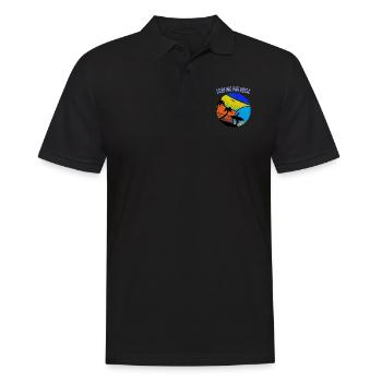 Surfer-Surfing Paradise-Wassersport-T-Shirt - Männer Poloshirt - Schwarz - Vorne - Kai (181cm)