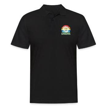 Retro Vintage Awesome Flower Gardening Designs - Männer Poloshirt - Schwarz - Vorne - Kai (181cm)
