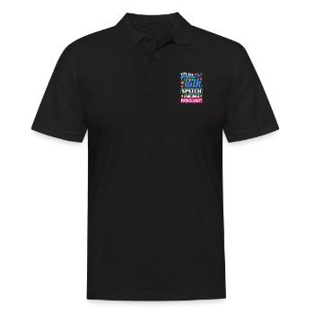 Speech Language Pathologist Speech Therapist Im - Männer Poloshirt - Schwarz - Vorne - Kai (181cm)