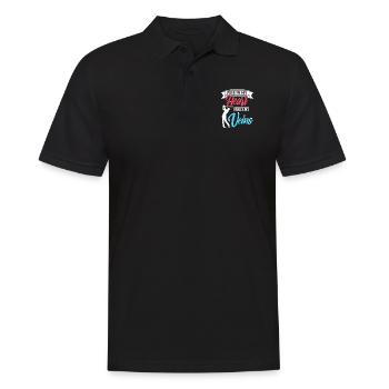 Feu dans mon cœur Par dans mes veines Cool Golf - Polo Homme - noir - Devant - Kai (181cm)
