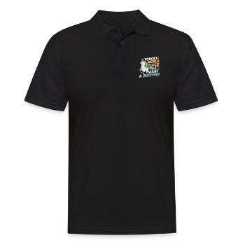 Horse Dressage Horseback-Riding Horse Girl Barn - Männer Poloshirt - Schwarz - Vorne - Kai (181cm)