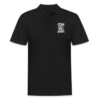 Funny Stab Rabbit Rodent Porcupine - Men's Polo Shirt - black - Front - Kai (181cm)