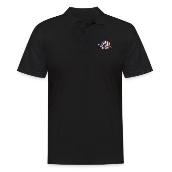 Football américain Drapeau Sports patriotiques - Polo Homme - noir - Devant - Kai (181cm)