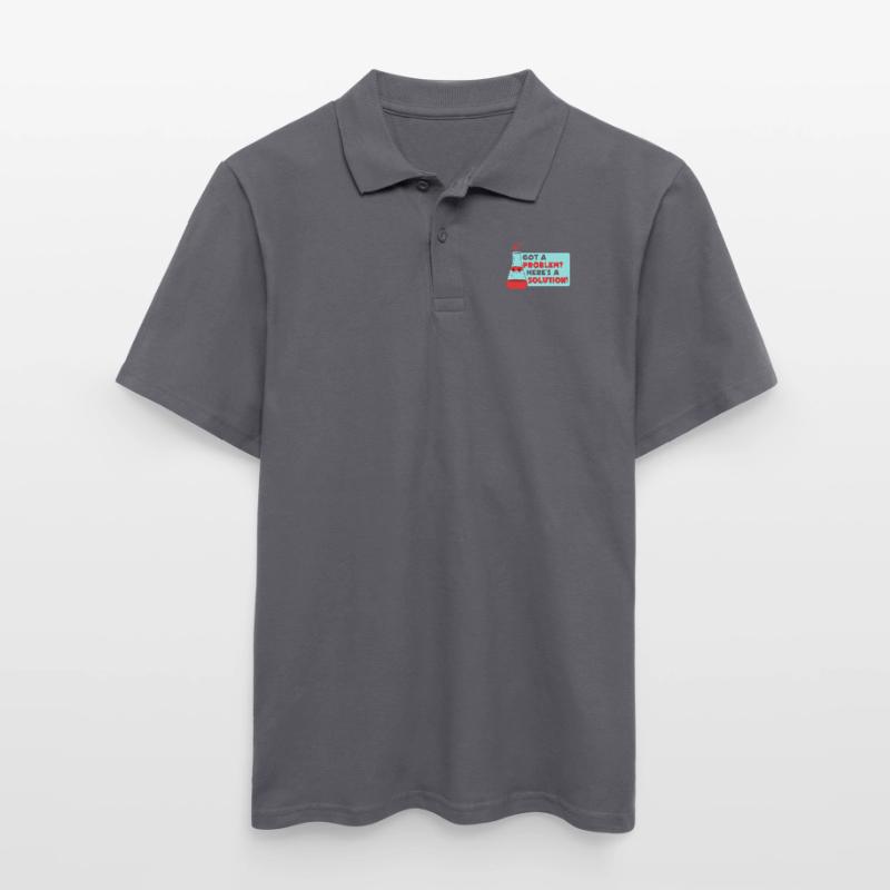 Problem Solution Scientific Solving Science Men's Polo Shirt