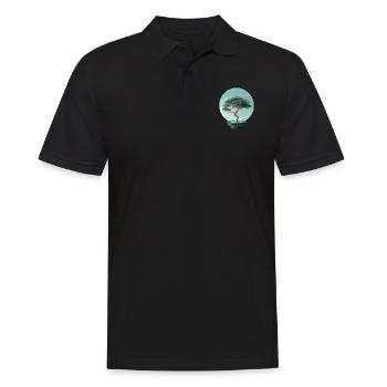 Bonsai 2, digital Art - Männer Poloshirt - Schwarz - Vorne - Kai (181cm)