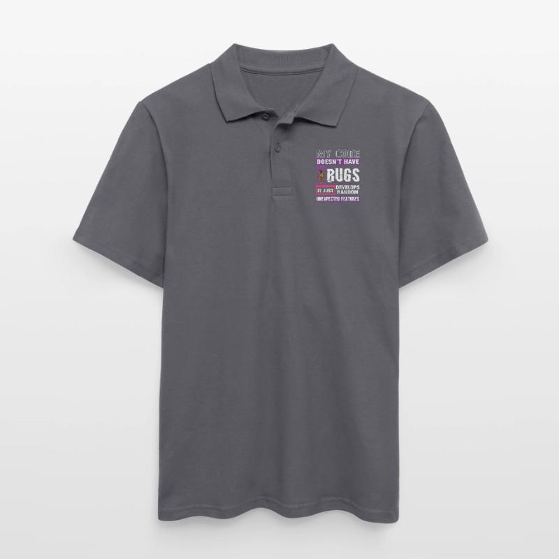 Developer My Code Hat Keine Bugs Funny Coding Männer Poloshirt