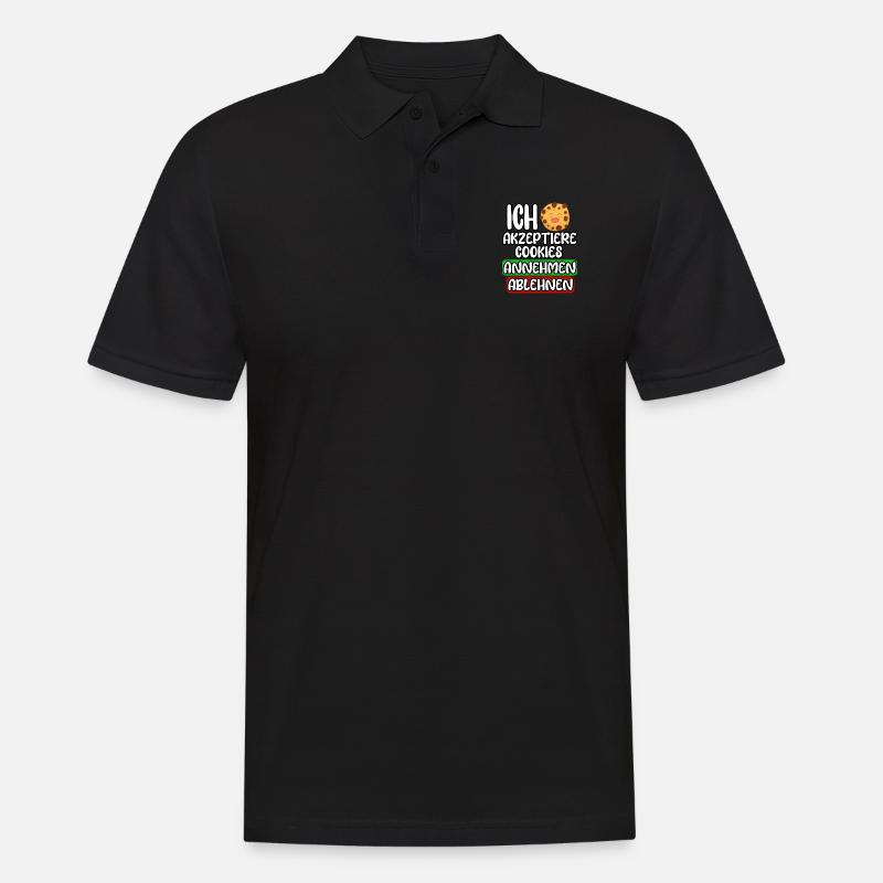 Plätzchen Schokolade Cookies - Männer Poloshirt - Schwarz