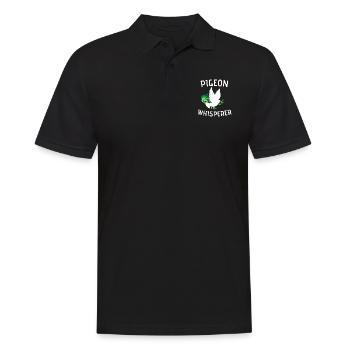 Pigeons Whisperer Pigeon Racing Cadeau Pigeon Pigeon - Polo Homme - noir - Devant - Kai (181cm)