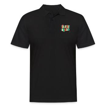 Cool Vintage Christmas Design Christmas Squad - Men's Polo Shirt - black - Front - Kai (181cm)