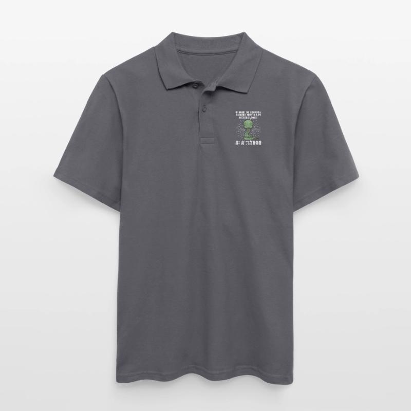 Python Snake Pithon Pi Tag Symbol Drôle de math Polo Homme