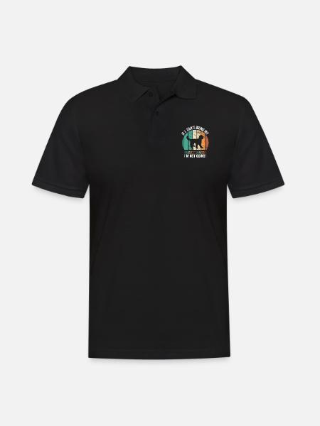 Wenn ich meinen Goldendoodle nicht mitbringen kann, gehe ich nicht - Männer Poloshirt - Schwarz