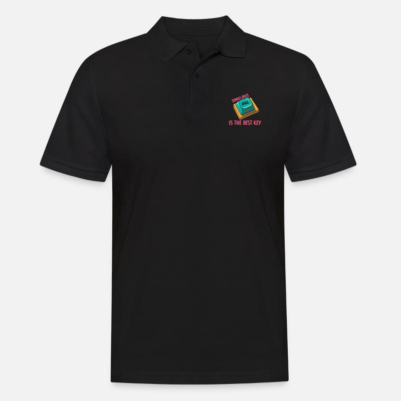 Software Engineer Computer Key Programming - Men's Polo Shirt - black
