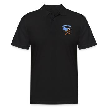 Pilules heureuses Capibara Drôle Capybaras Amant Humour - Polo Homme - noir - Devant - Kai (181cm)