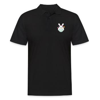 Lapin de Pâques Lapin de vacances - Polo Homme - noir - Devant - Kai (181cm)