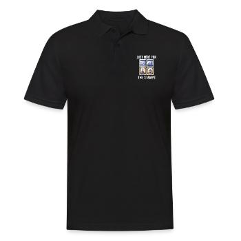 Timbre Collectionneur Affranchissement Estampillage Philatéliste Hommes - Polo Homme - noir - Devant - Kai (181cm)