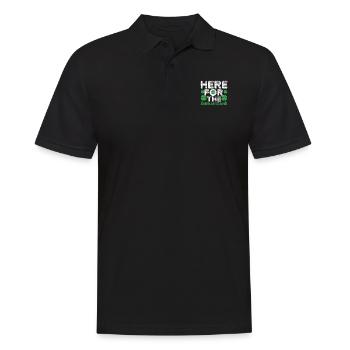 Hier für die Shenanigans Lucky St. Patrick's Day - Männer Poloshirt - Schwarz - Vorne - Kai (181cm)