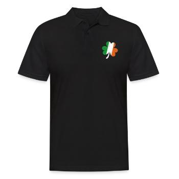 Shamrock drapeau irlandais - Polo Homme - noir - Devant - Kai (181cm)